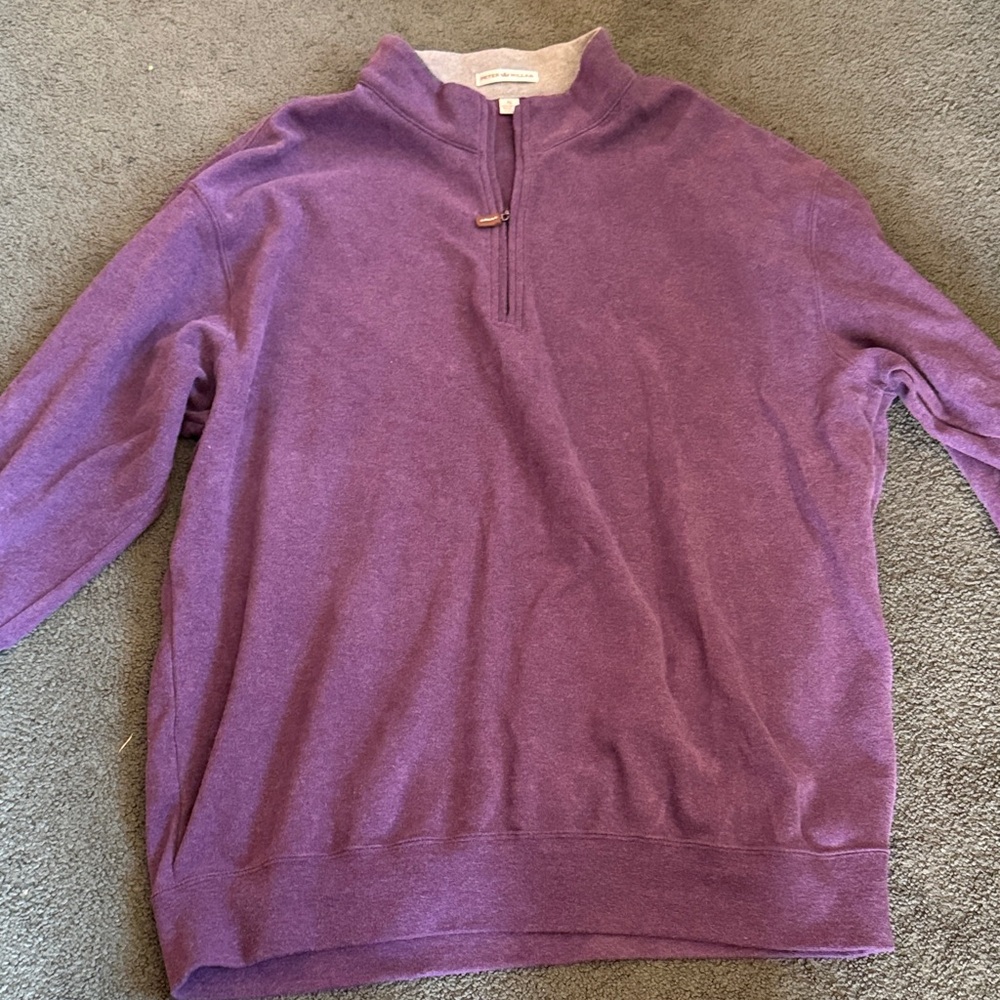 Peter Millar Purple and Gray Pullover